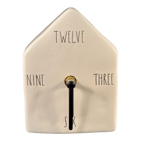 Rae Dunn by Magenta Birdhouse Clock Ceramic Birdhouse Clock 2019 - Picture 3 of 7